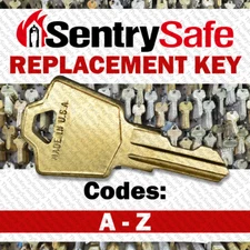 Sentry Replacement 1100 1150 1170 Safe Key Cut to Your Code A - Z
