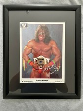 Ultimate Warrior 1990 - Glass Framed Promo Picture Titan Sports WWF Fan Club WWE