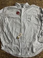 DOCKERS MEN'S LONG SLEEVE NO WRINKLE DRESS SHIRT Size Large Details 