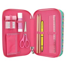 Showudesigns Federmappe Mit Hai-Motiv – 22x11x4,5 Cm, Polyester, Mit Reißverschluss, Für Schule & Büro