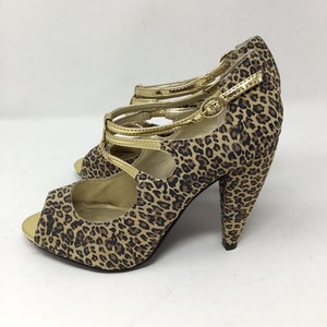 animal print open toe heels