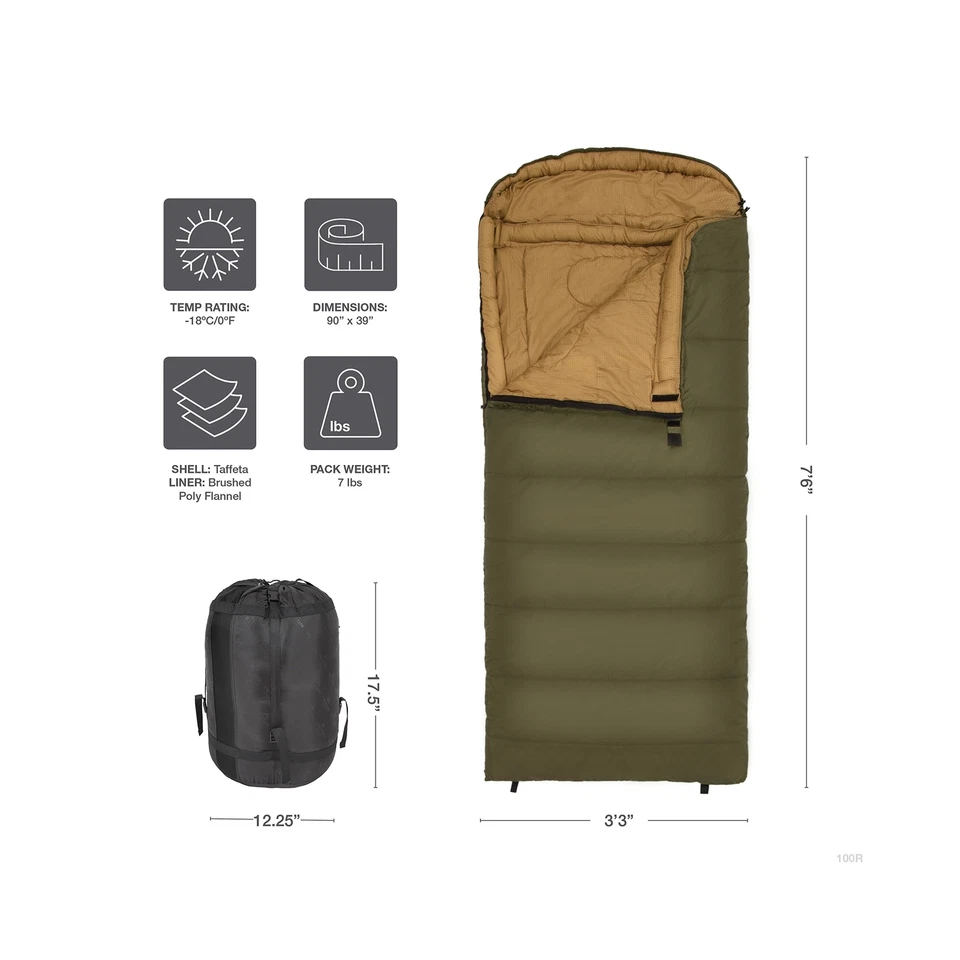 TETON Sports Celsius XXL Sleeping Bag; Great for Family Camping; Free Compres... - Image 3 of 4