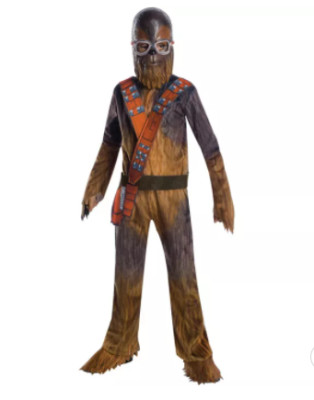 Chewbacca Child Costume Halloween Jumpsuit and Mask Star Wars Size