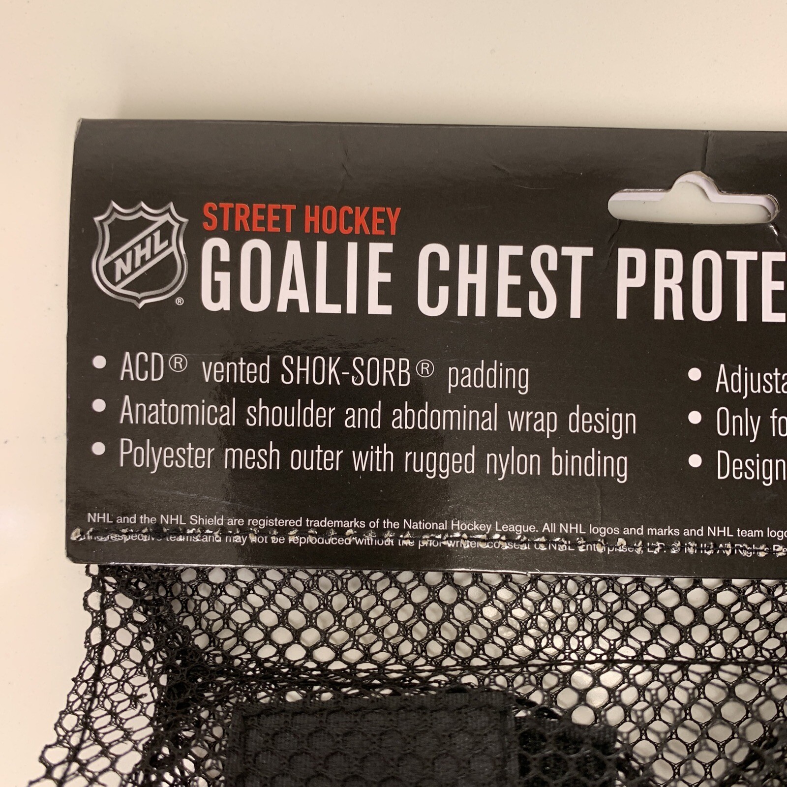 NHL Franklin Sports Street Hockey Goalie Chest Protector Junior Youth