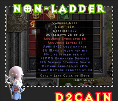 Diablo 2R SC Non-Ladder Vampire Gaze PC/SWITCH/PS