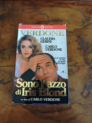 ICH BIN VERRÜCKT NACH IRIS BLOND - VHS CECCHI GORI HOME VIDEO CARLO VERDONE
