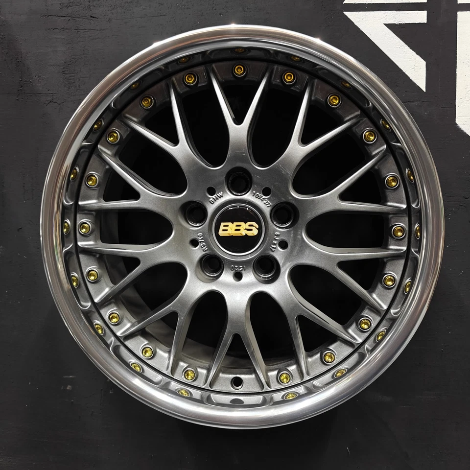17" x 8J 20ET 5x120 BBS RS740 2-piece split wheels 1094377 * CAN SHIP TO USA* - Bild 3 von 4
