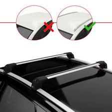 Barre Portapacchi Per Fiat Panda 2012-2025 - In Alluminio, 2 Pezzi, Per Bici, Sci E Valigie Da Tetto