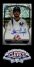 2023 BOWMAN CHROME HANS MONTERO AUTO 257/299 SPECKLE REFRACTOR NEW YORK YANKEES