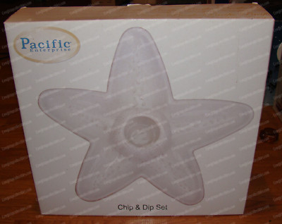 Shoreline Treasures, STAR FISH Chip & Dip Set (57670) Stoneware, Vegetable Plate