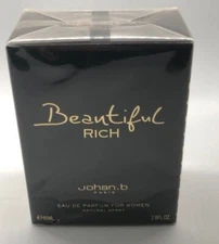 BEAUTIFUL RICH BY JOHAN.B 2.8 FL.OZ 85 ML EAU DE PARFUM SPRAY FOR WOMEN SEALED