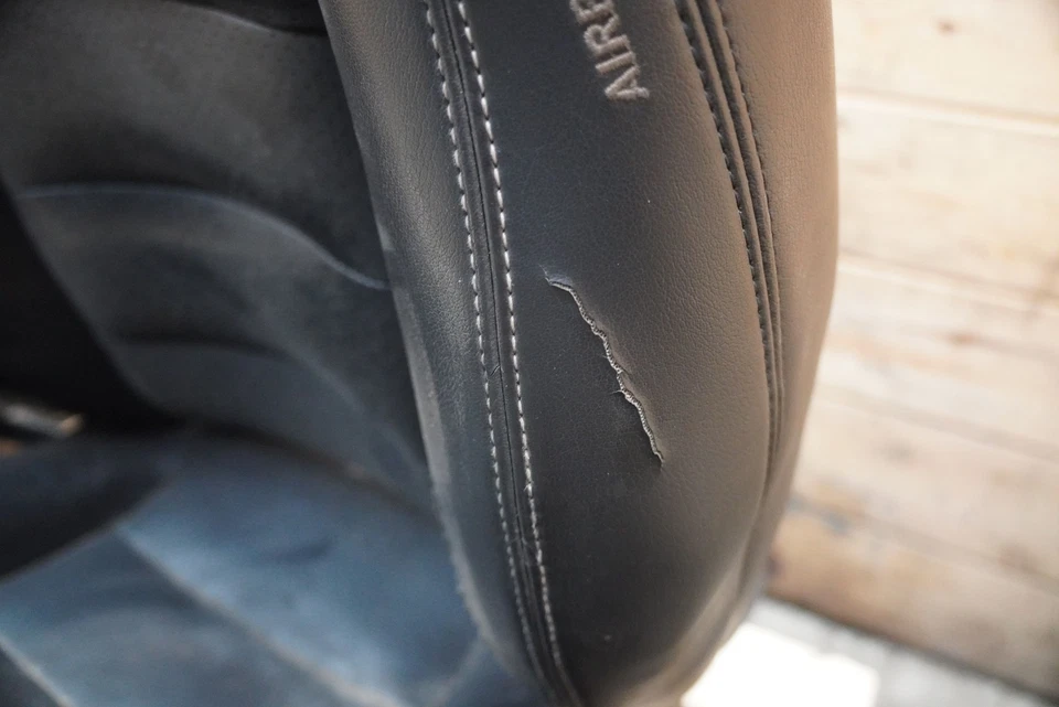 Set Driver Passenger Seat Black Leather Chevrolet Corvette Z06 C6 2009-11 *Note* Foto 2 de 4