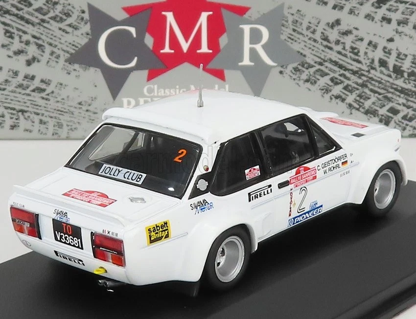 MODELLINO AUTO STATICO CMR FIAT 131 ABARTH RALLY SANREMO 1980 ROHRL SCALA 1/43 - Immagine 2 di 4