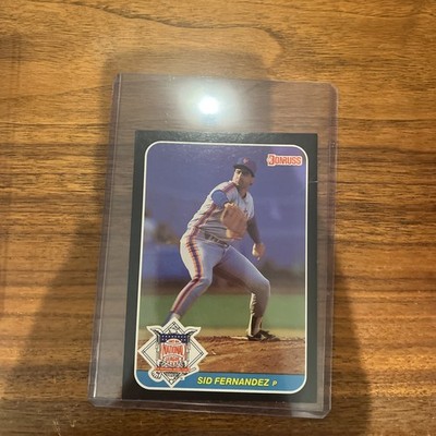 1987 Donruss Jumbo All-Stars Sid Fernandez Baseball 3x5 Card #26 Mets