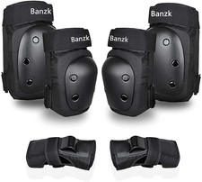 Adult Knee Pads Elbow Pads Wrist Guards for Adult Kids 6 in 1 Protective Gear
