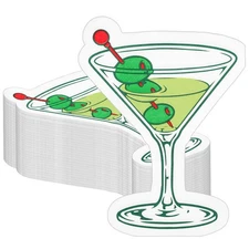 100 Pcs Martini Napkins for Birthday and Bachelorette Party Decorations - Coc...