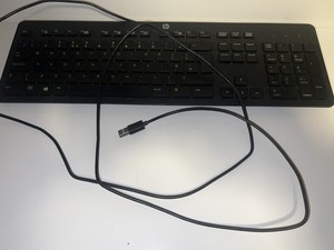 HP USB Slim Business kabelgebundene Tastatur SK-2120 KU-1469 schwarz QWERTY PC Laptop #27