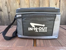 In-N-Out Burger Insulated Cooler Lunch Tote Black Bag Promo Employee NWOT
