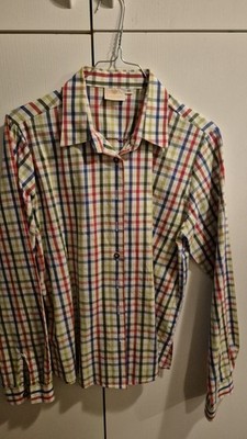 Moser Trachtenbluse Bluse Kariert Gr. 40 Langarm