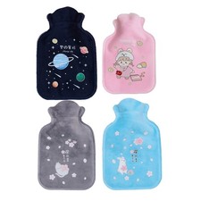4PCS Mini Hot Water Bottle, Small Bottles with Cute M, Multicolour