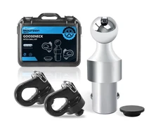 60692 38K Gooseneck Hitch Kit Puck System, 2-5/16 Gooseneck Ball Compatible w...