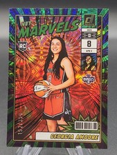 2025 Panini Donruss WNBA Net Marvels Green Fireworks GEORGIA AMOORE #17 RC /399
