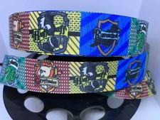 NEW 5 yards 1 inch Harry Potter Hogwarts Houses Grosgrain Ribbon