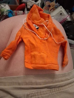 Ken Orange Hoodie Sweatshirt Jacket #1406 Vintage Preowned | eBay