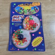 Vintage 1992 Imperial Fun in the Sun Jax N Ball Toy Set, NOS Sealed