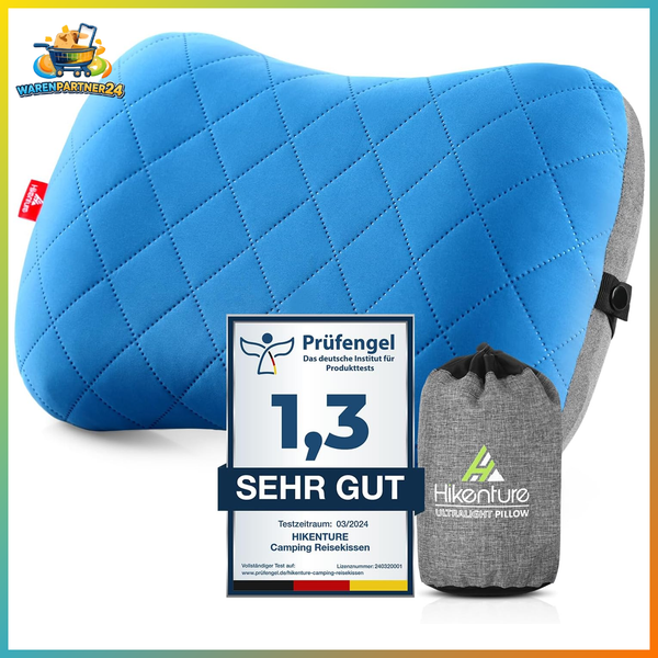 Aufblasbares Camping Kissen Ergonomisch Ultraleicht Nackenkissen Reise 30X20Cm-image