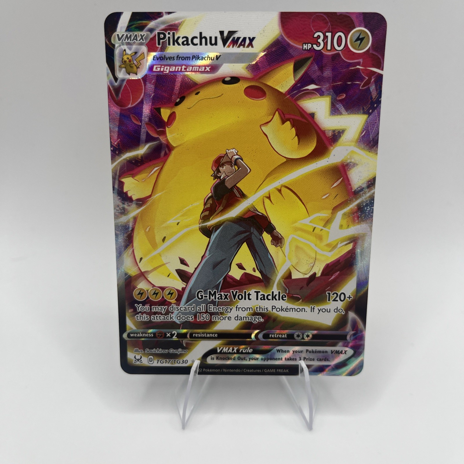 Pikachu VMAX - Lost Origin Trainer Gallery TG17/TG30 - Ultra Rare - NM - Pokémon