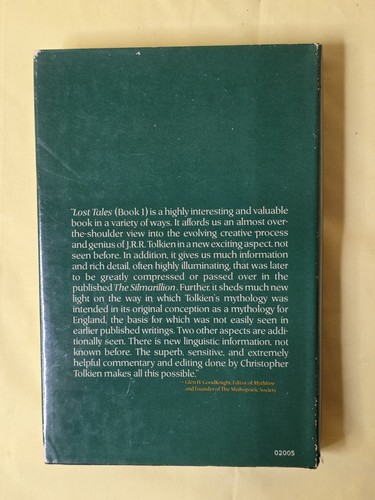 Book of Lost Tales - Part One ~  Tolkien ~ 1984 HC - 1st US edition - Picture 2 of 6