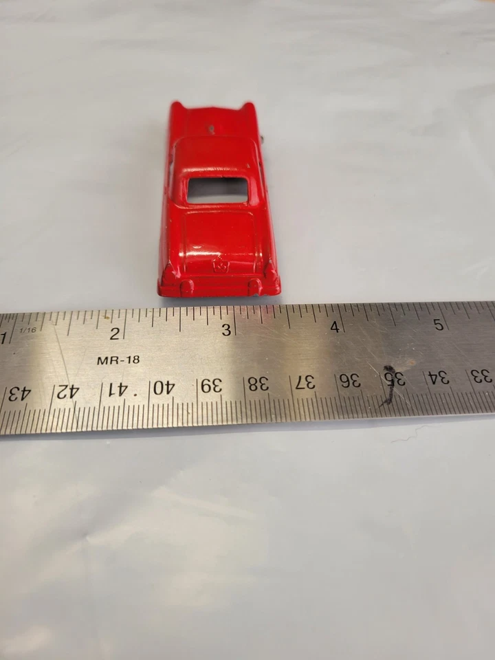Tootsie 1955 Toy Thunderbird Customline Car de metal rojo - Chicago - de colección Foto 4 de 4