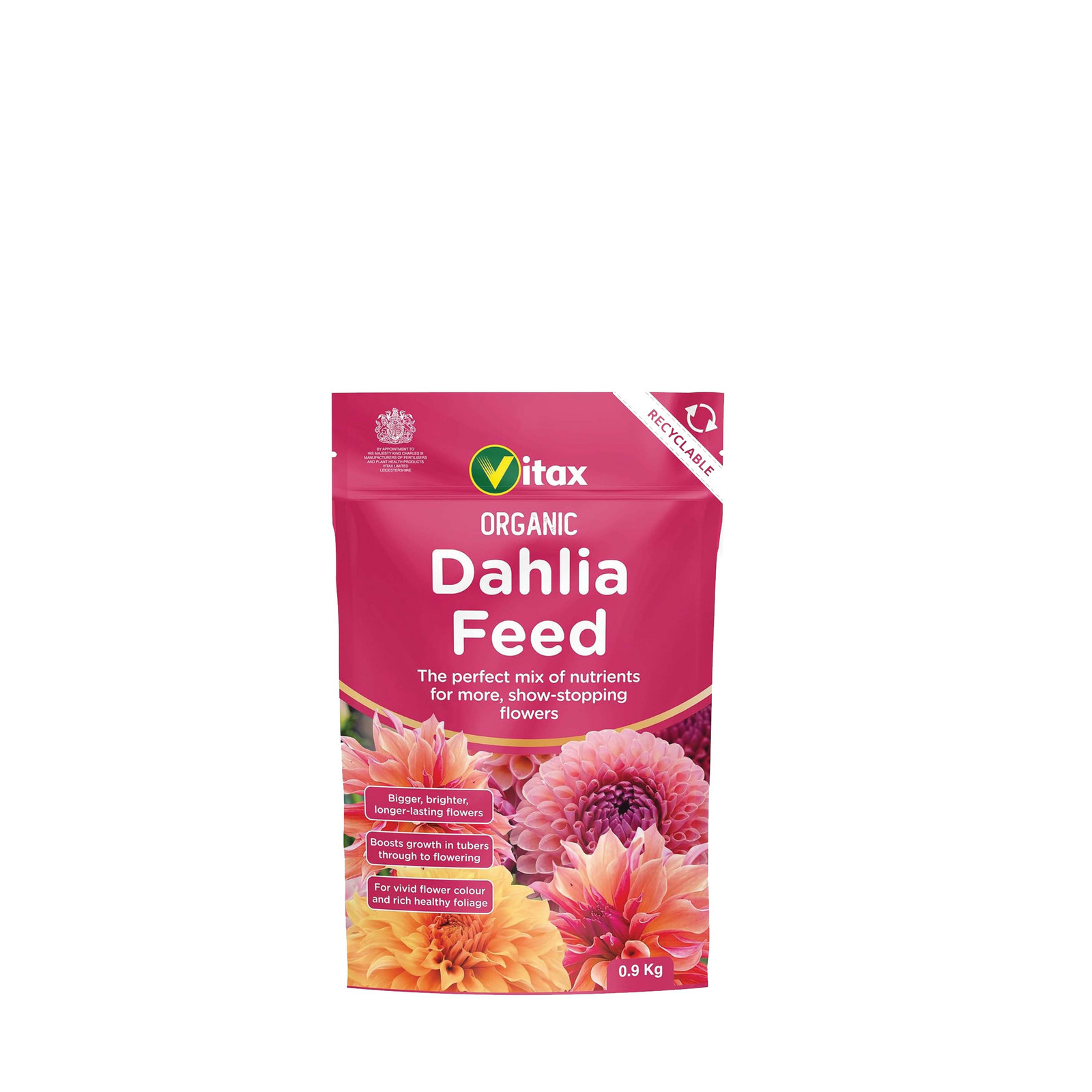 Vitax Organic Dahlia Feed for Vibrant Blooms & Strong Plant Development 0.9kg