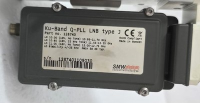 SMW KU-BAND Q-PLL LNB TYPE J SEATEL PN: 128740 SN-1287401109030