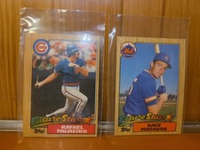 VTG Lot (2) Topps 1987 Future Stars Rafael Palmero & Dave Magadan Baseball Cards