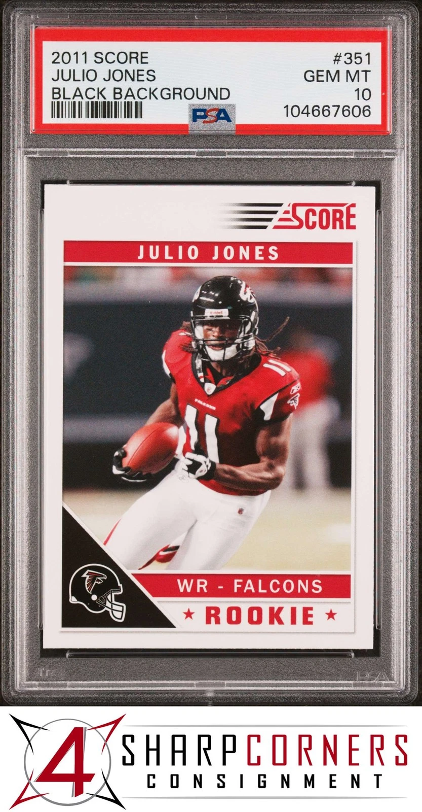 Julio Jones Score #351 Black Background