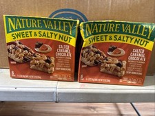 Nature Valley 2Boxs Granola Bars Sweet  Salty Nut Salted Caramel Chocolate 4/26