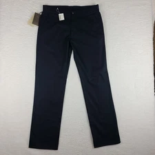 Rodd Gunn Pants Mens  34x34 Dark Navy Blue Universal Fit Chino Slacks Cotton *