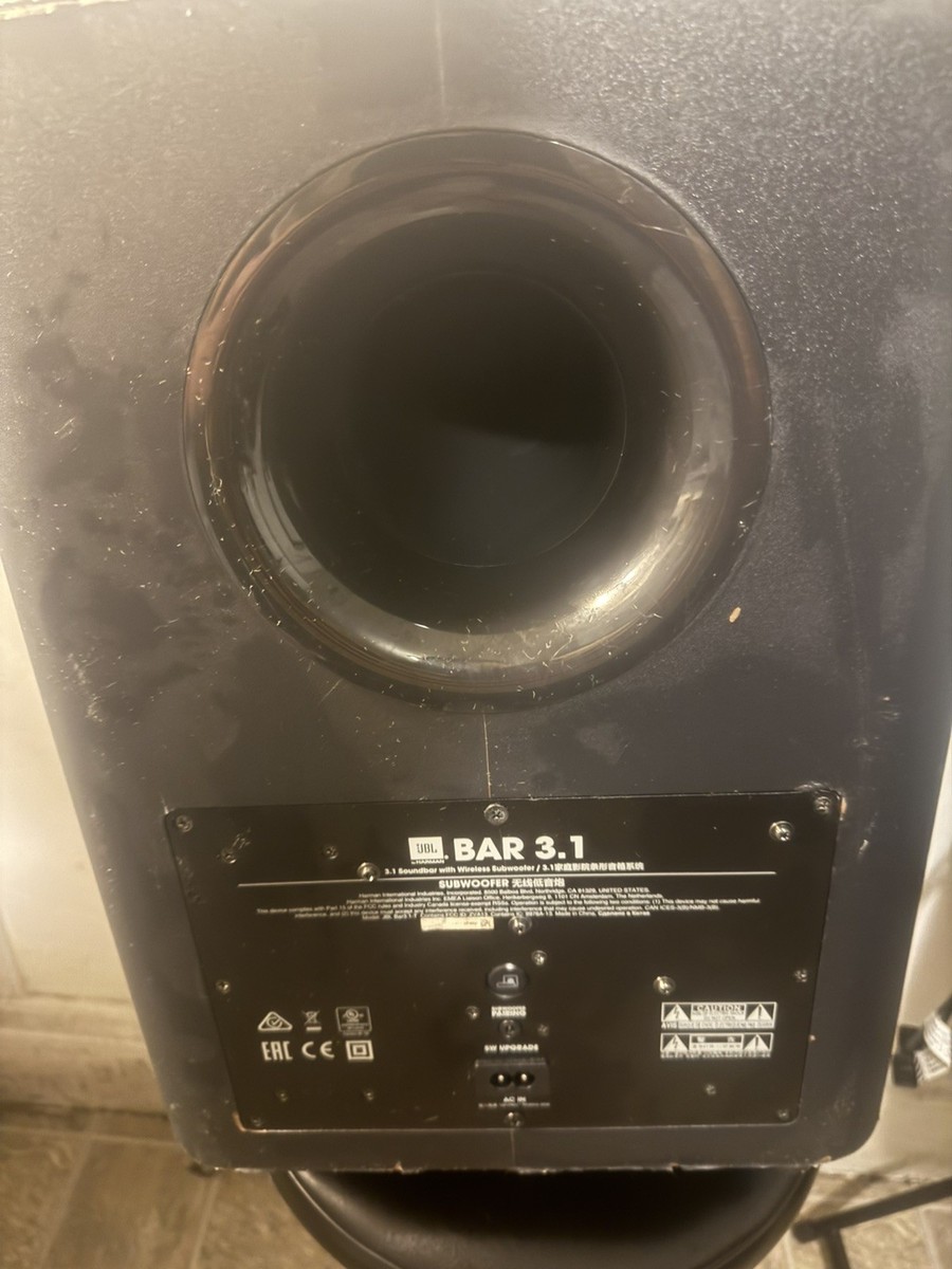 JBL Bar 3.1 Soundbar System Subwoofer only, It doesn't work; it
