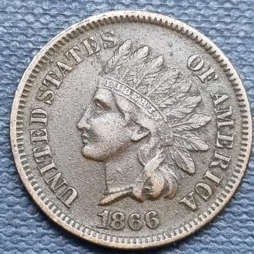 1866 Indian Head Cent 1c XF #100360