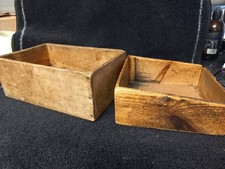  2 Post Office Sorting Department Vintage Wooden Boxes