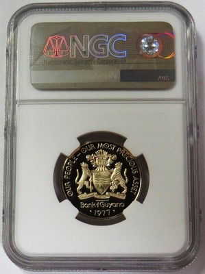 1977 FM GOLD GUYANA $100 EL DORADO - GOLDEN MAN NGC PF 70 UC | eBay
