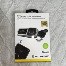 Scosche - BTFREQ Bluetooth FM Transmitter Hands Free Car Kit - Black