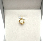 14K Yellow Gold Pearl & Diamond Pendant 1.5 Gr [P68] — photo 2