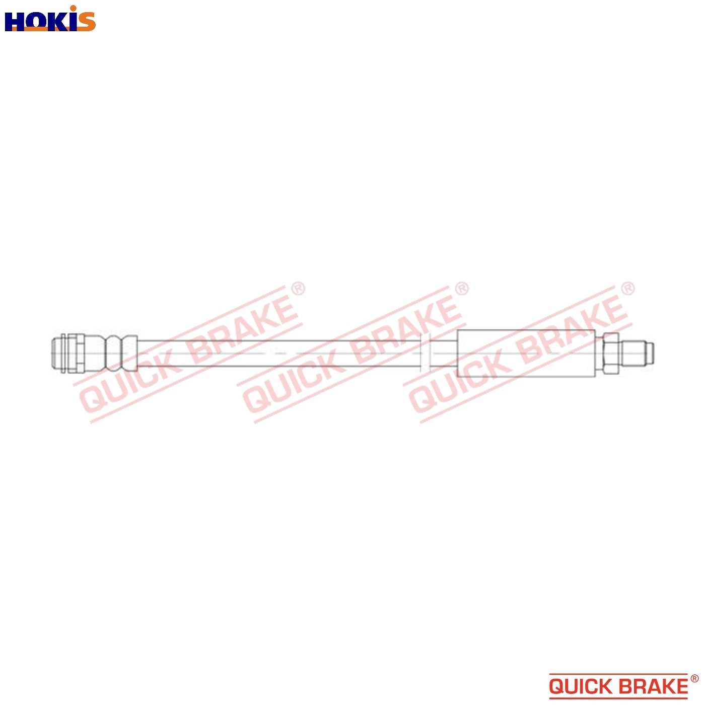 BRAKE HOSE 32.131 FOR MERCEDES-BENZ M 276.825 3.0L M 276.954 3.5L 6cyl SL 8cyl