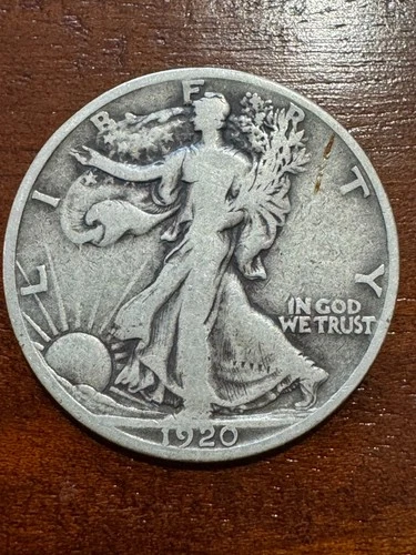 Photo of a 1920-D Walking Liberty Half Dollar from an eBay listing that sold on Jul 20, 2026