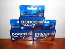 Lot 3-4 Pack Dorco Pace 7 Razor Cartridges For Men w/7 Precision Blades 12 Total
