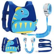 Toddler Harness with Leash, Cute Dinosaur Kids Harness  anti Lost Wrist Link, M