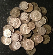 Discounted Prices!!! Lot US Silver Coins 1/4 Pound LB 4 OZ BAG Pre-1965 Dates